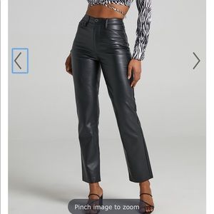 Leather pants- straight- size 29/8